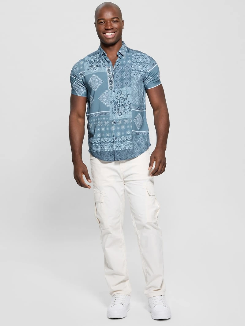 Eco Rayon Patchwork Shirt