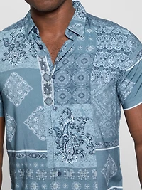 Eco Rayon Patchwork Shirt