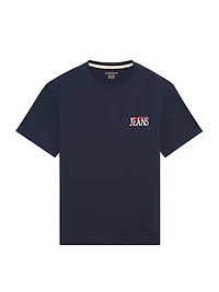 Mixed Chest Logo Tee