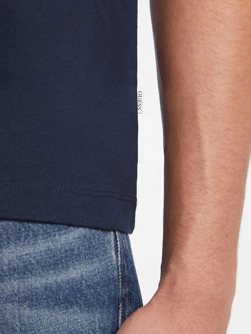 Mixed Chest Logo Tee
