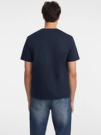 Mixed Chest Logo Tee