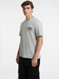 Mixed Chest Logo Tee