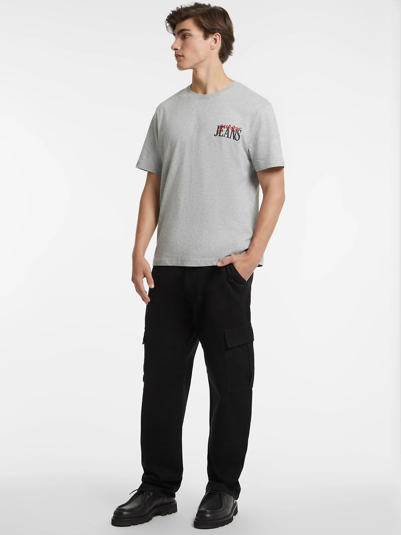 Mixed Chest Logo Tee