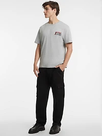 Mixed Chest Logo Tee