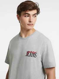 Mixed Chest Logo Tee