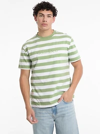 Striped Logo Tee