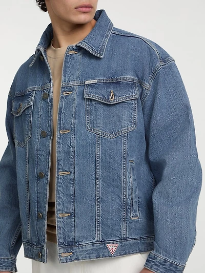 Oversized Denim Trucker Jacket