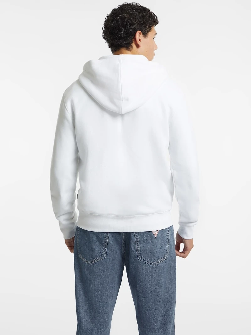 Slim Mini Patch Zip-Up Hoodie