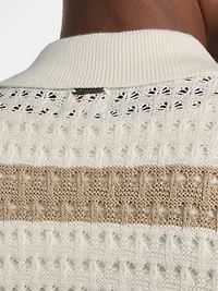 Eco Joshua Striped Crochet Shirt