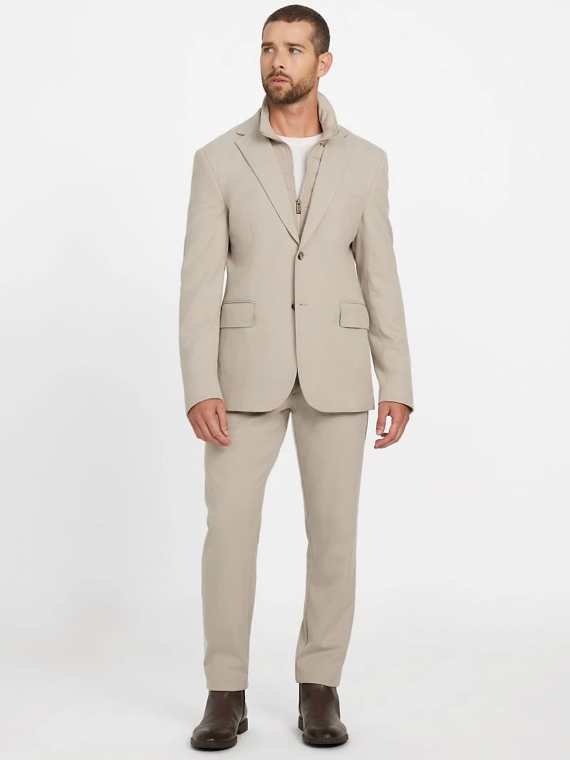 Myron Wool-Blend Dressy Pants