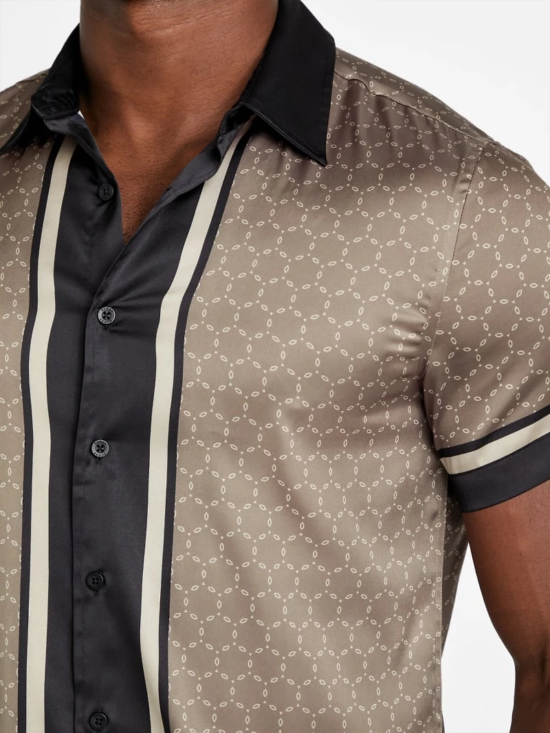 Eco Geo Border Charm Shirt