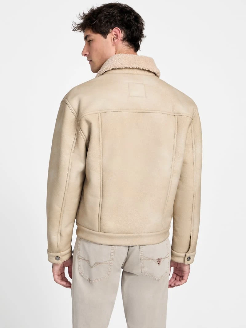 Andy Faux-Suede and Sherpa Trucker Jacket