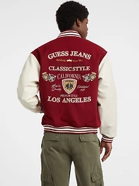Wool-Blend Letterman Jacket