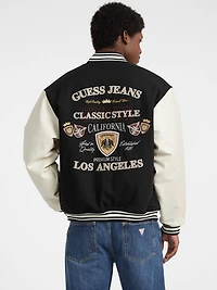 Wool-Blend Letterman Jacket