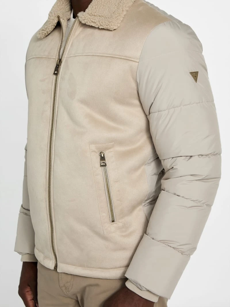 Eco Shearling Puffa Jacket