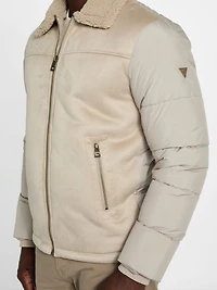 Eco Shearling Puffa Jacket