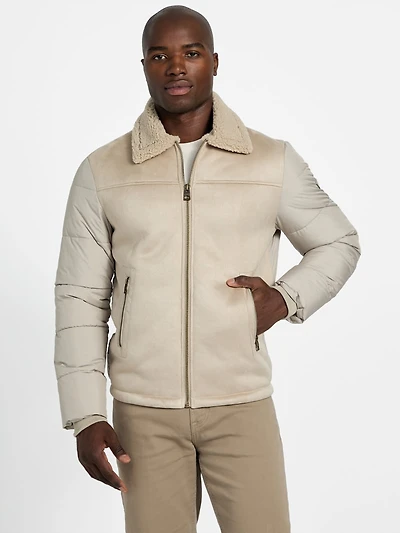 Eco Shearling Puffa Jacket