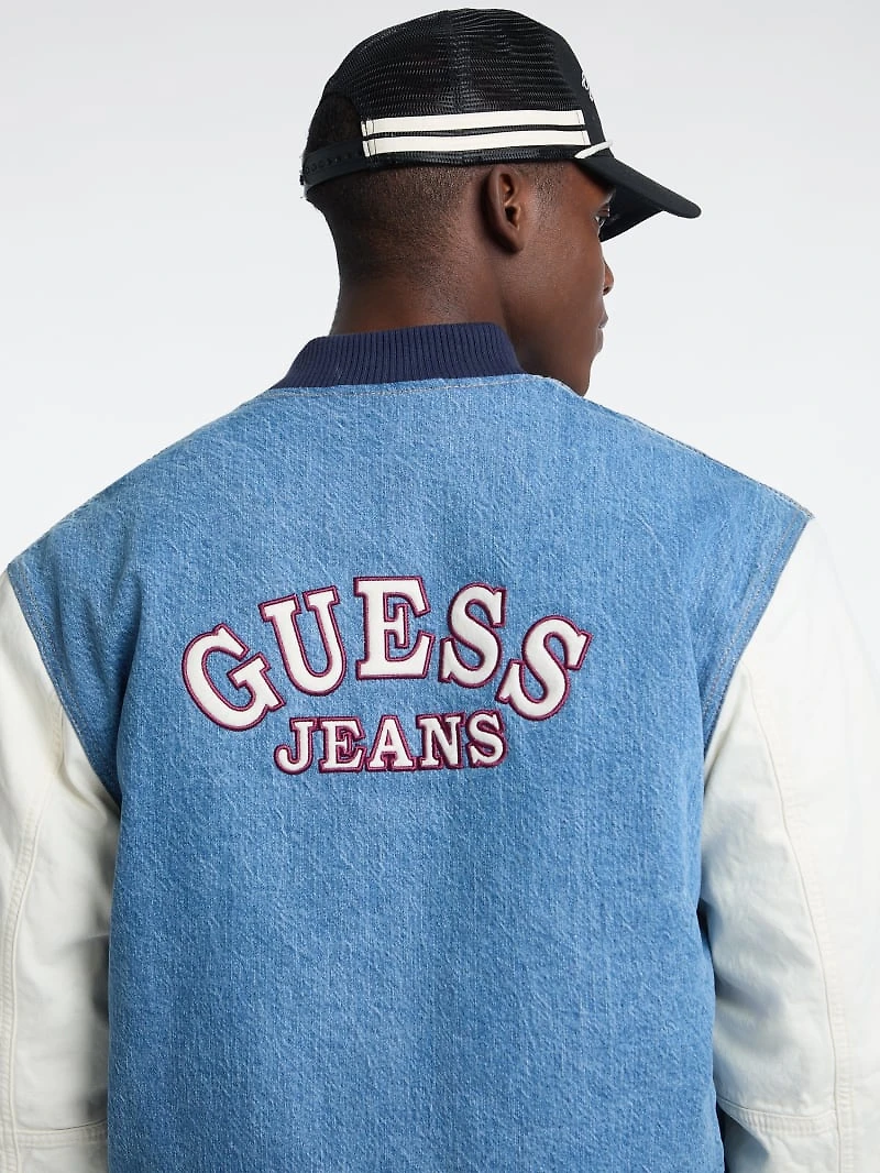 Denim Letterman Jacket