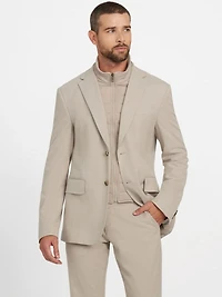 Utility Wool-Blend Blazer