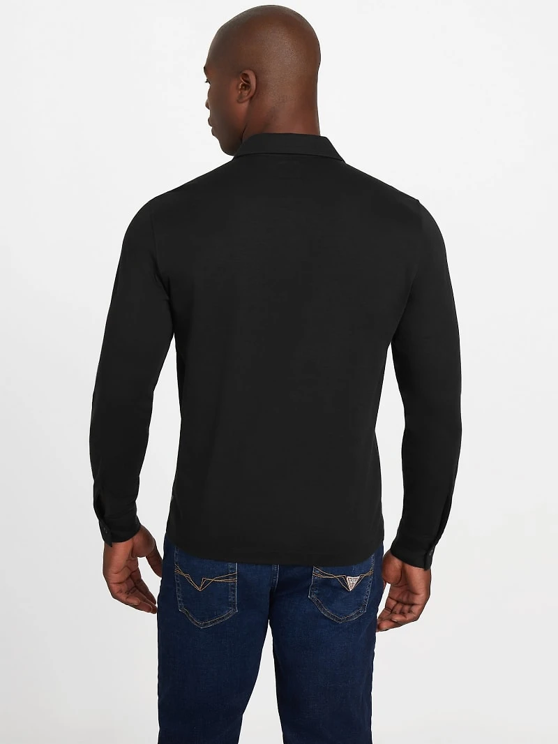 Barry Knit Long-Sleeve Polo