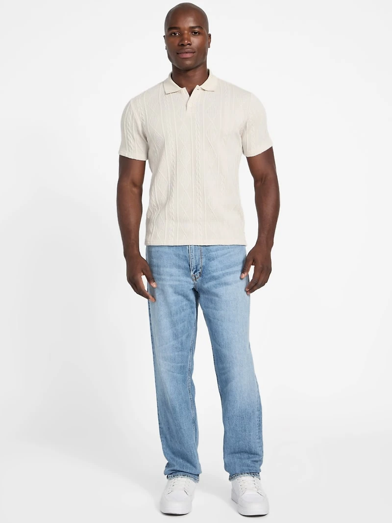 Olin Textured Knit Polo