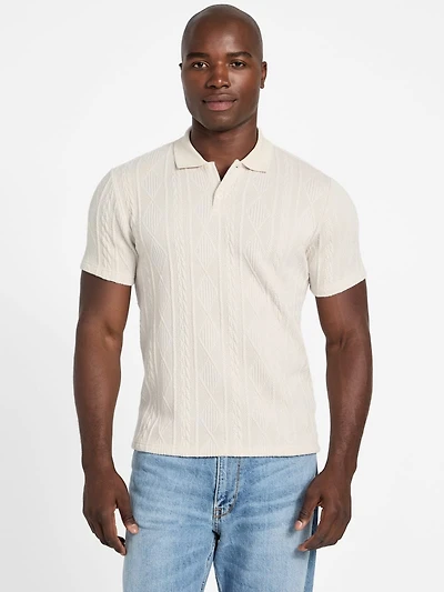 Olin Textured Knit Polo