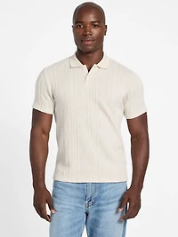 Olin Textured Knit Polo