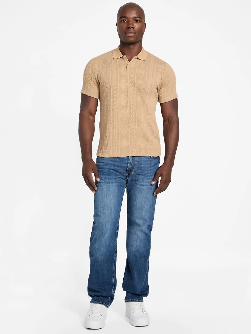Olin Textured Knit Polo