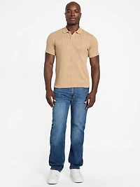 Olin Textured Knit Polo