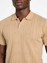 Olin Textured Knit Polo
