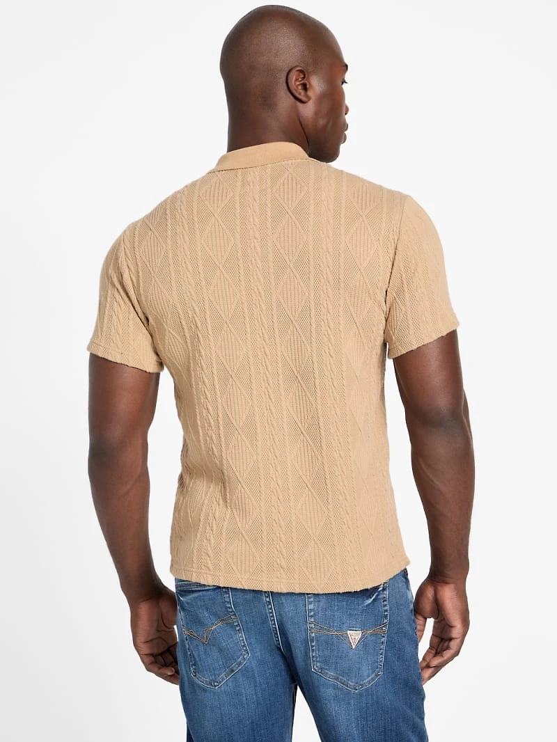 Olin Textured Knit Polo