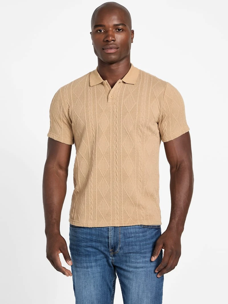 Olin Textured Knit Polo
