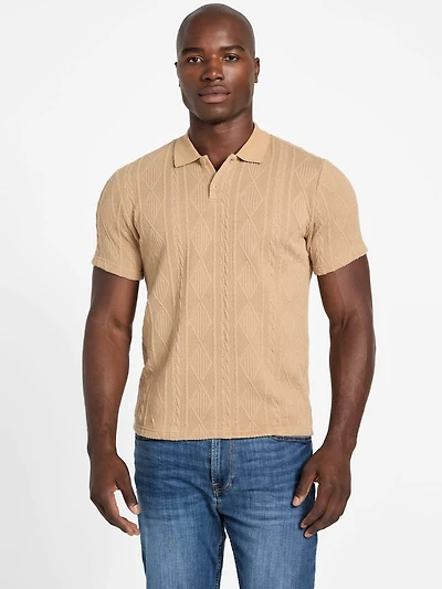 Olin Textured Knit Polo