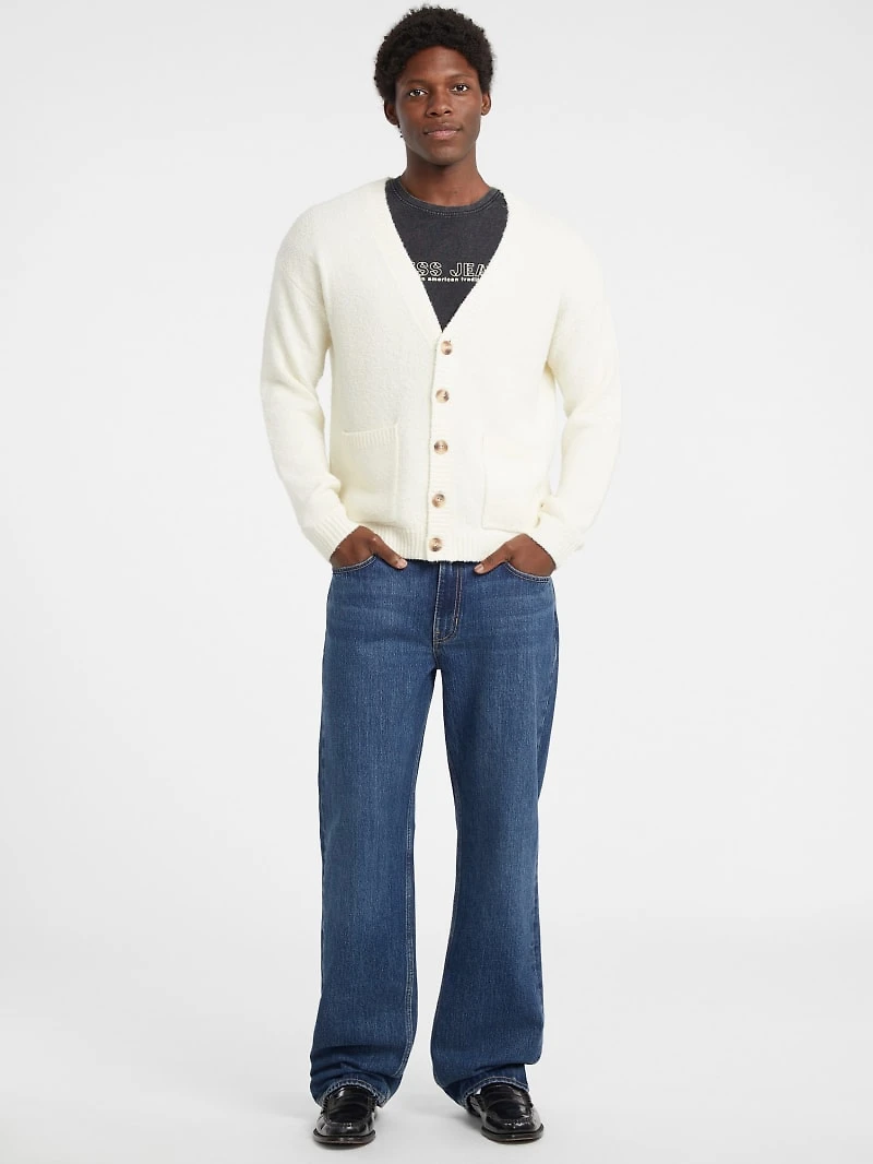 V-Neck Boucle Cardigan