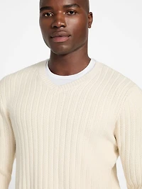 Eco Bryson Texture V-Neck Sweater