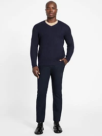 Eco Bryson Texture V-Neck Sweater
