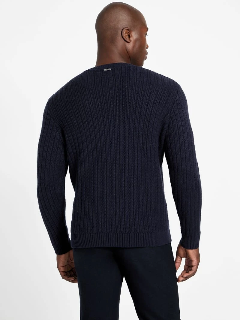 Eco Bryson Texture V-Neck Sweater