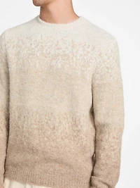 Eco Trey Crewneck Marled Striped Sweater