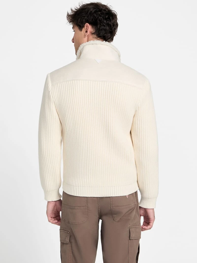 River Faux- Suede Knit Jacket