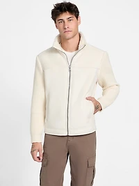 River Faux- Suede Knit Jacket