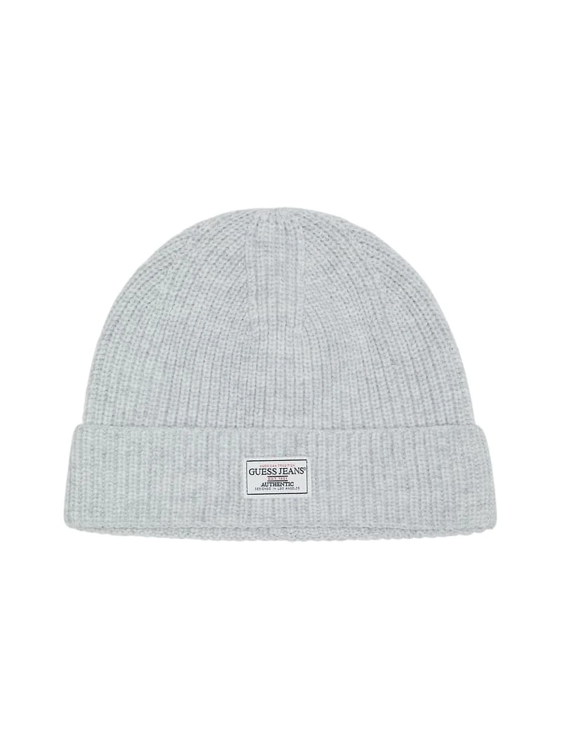 Wool-Blend Patch Beanie