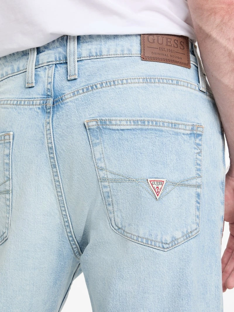 Eco Mason Distressed Straight Jeans