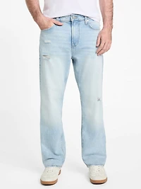 Eco Mason Distressed Straight Jeans