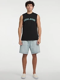 Denim Jogger Shorts