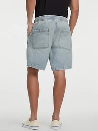 Denim Jogger Shorts