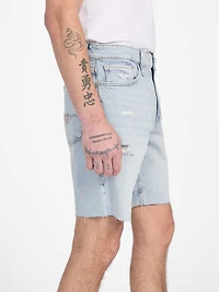 Eco Wyatt Distressed Denim Shorts