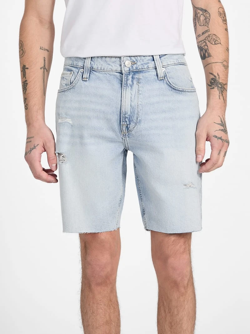 Eco Wyatt Distressed Denim Shorts