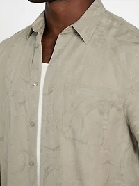 Eco Jacquard Foliage Pocket Shirt