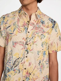 Printed Embroidered Shirt