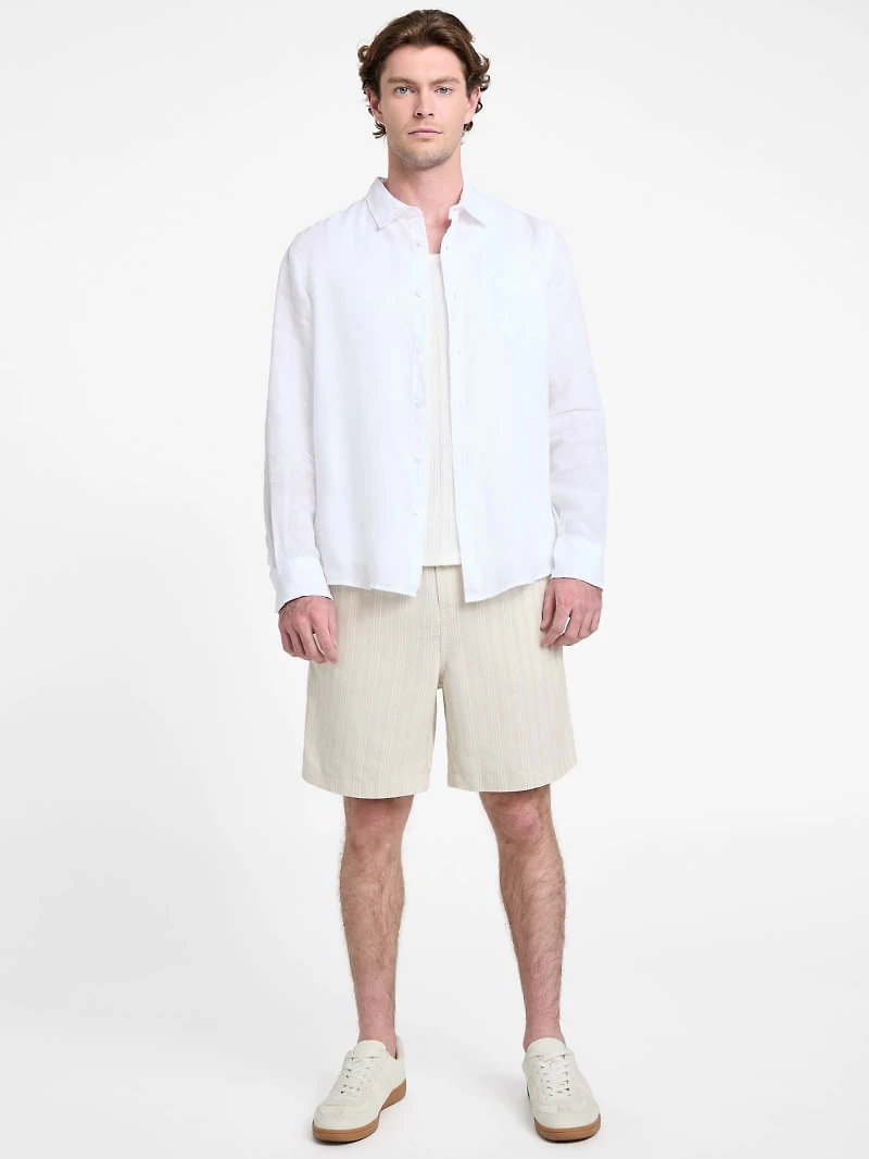 Eco Napa Linen-Blend Shirt